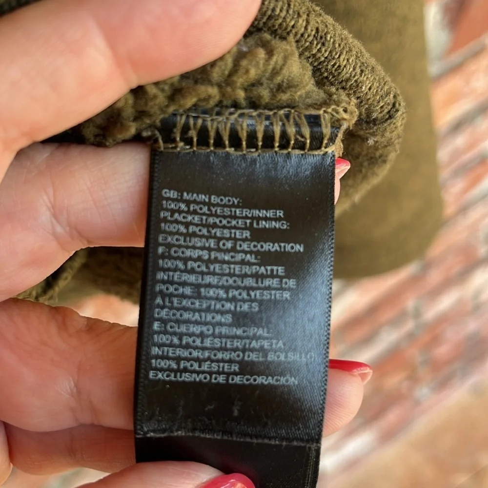 The North Face Forest Green Full-Zip knit Jacket Size XL - Picture 6 of 7